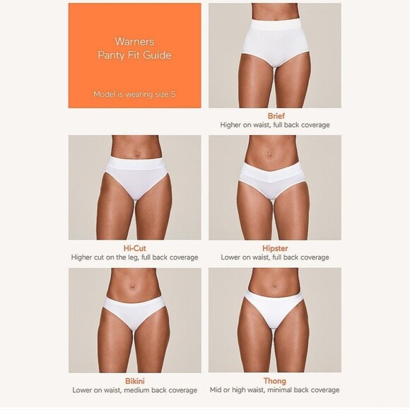 Warners® Cloud 9 Smooth Invisible  Look Microfiber Bikini Size 6/M - Picture 7 of 8